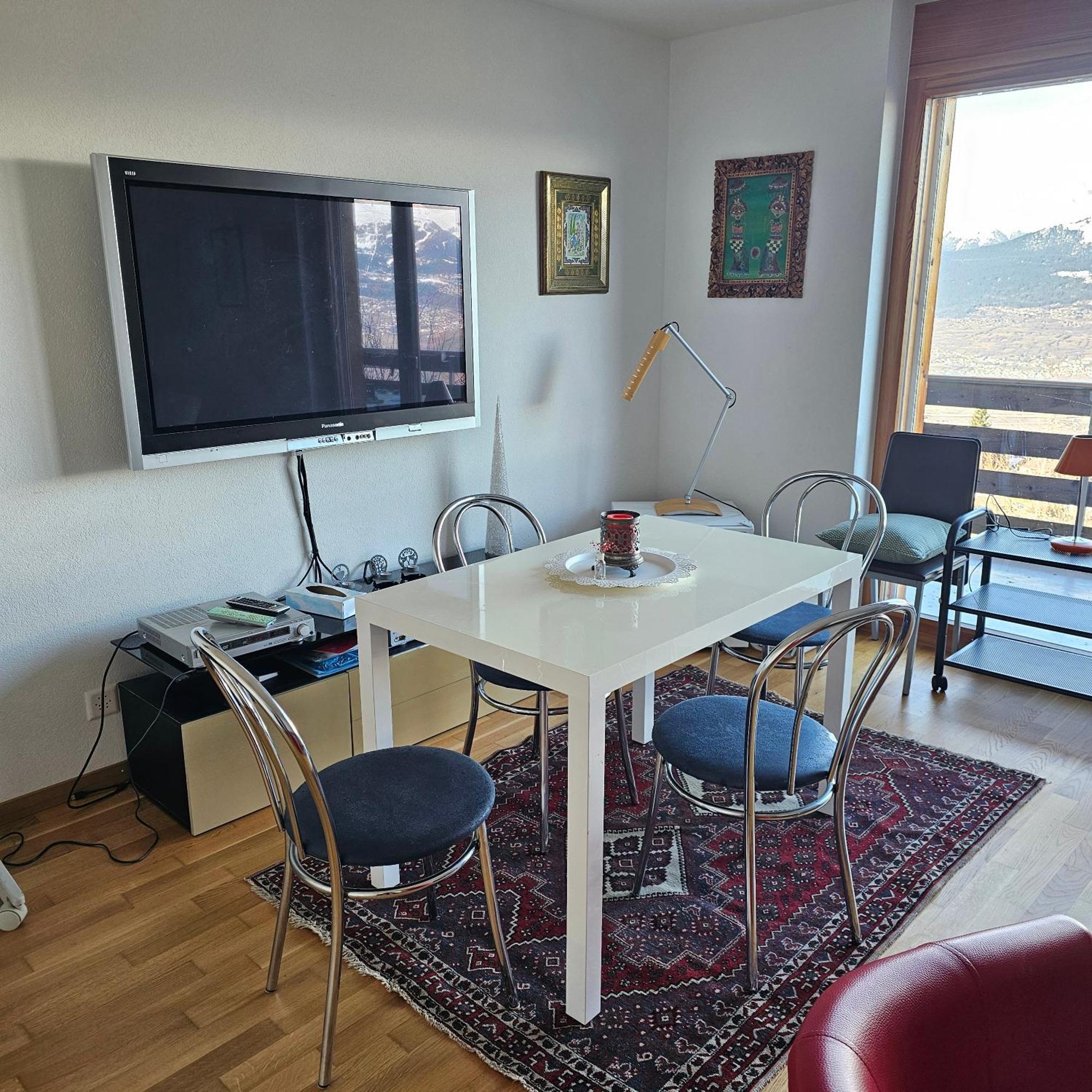 Appartement Meuble A Louer A Nax Exteriör bild